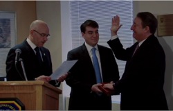 FDNY Swears in New York Blood Center Chairman Howard Milstein as Honorary Battalion Chief