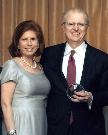 Abby Milstein, NYLAG chair, with New York State Chief Judge Jonathan Lippman, recipient of the 2013 Visionary of Justice Award, at the NYLAG 2013 Dinner.